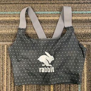 rabbit crop with built in bra